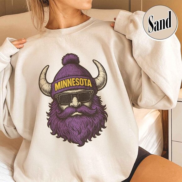 Minnesota Football Graphic Style Crewneck Sweatshirt 166 - Picture 1 of 5